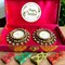 Diwali Gift Hamper Indian Festival Brocade Box with Tealight Candle Holders Christmas Gift Box Deepawali Hampers for Employees Home Office Friends Family Relatives - Return Gifts Items